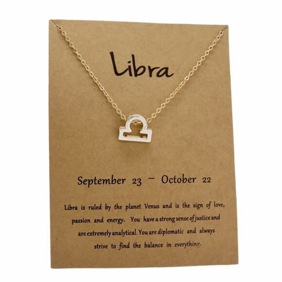 Francesca's Collections Jewelry - Libra Gold Pendant Necklace